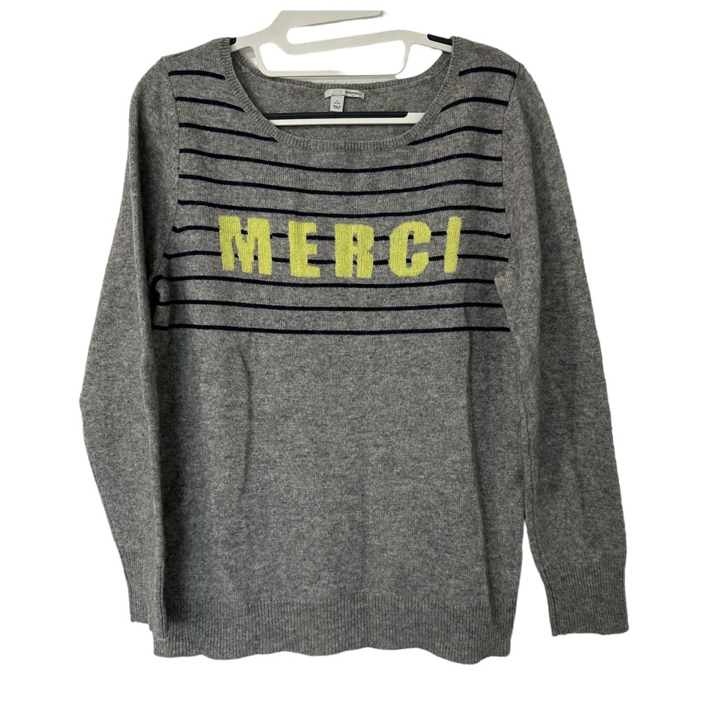 Halogen Cashmere Merci Crewneck Sweater Size Petite L